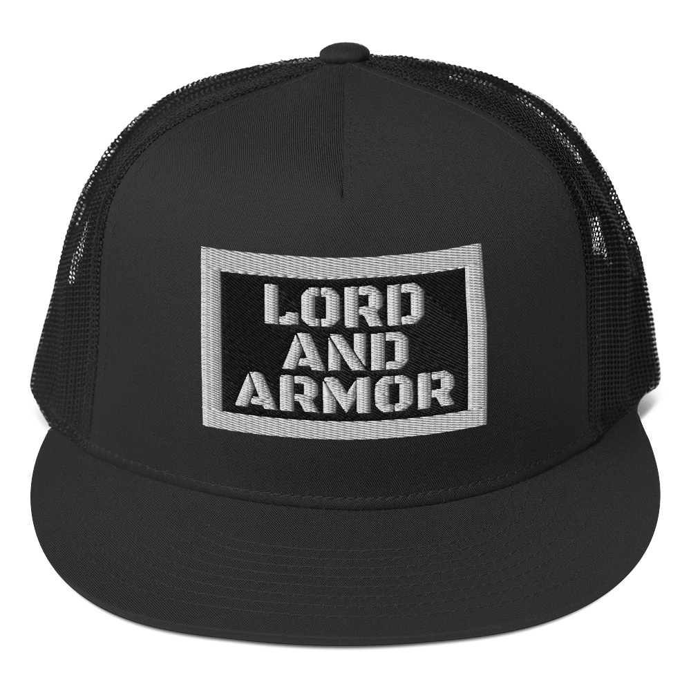 Lord and Armor All Black Trucker Cap - Lord and Armor Apparel