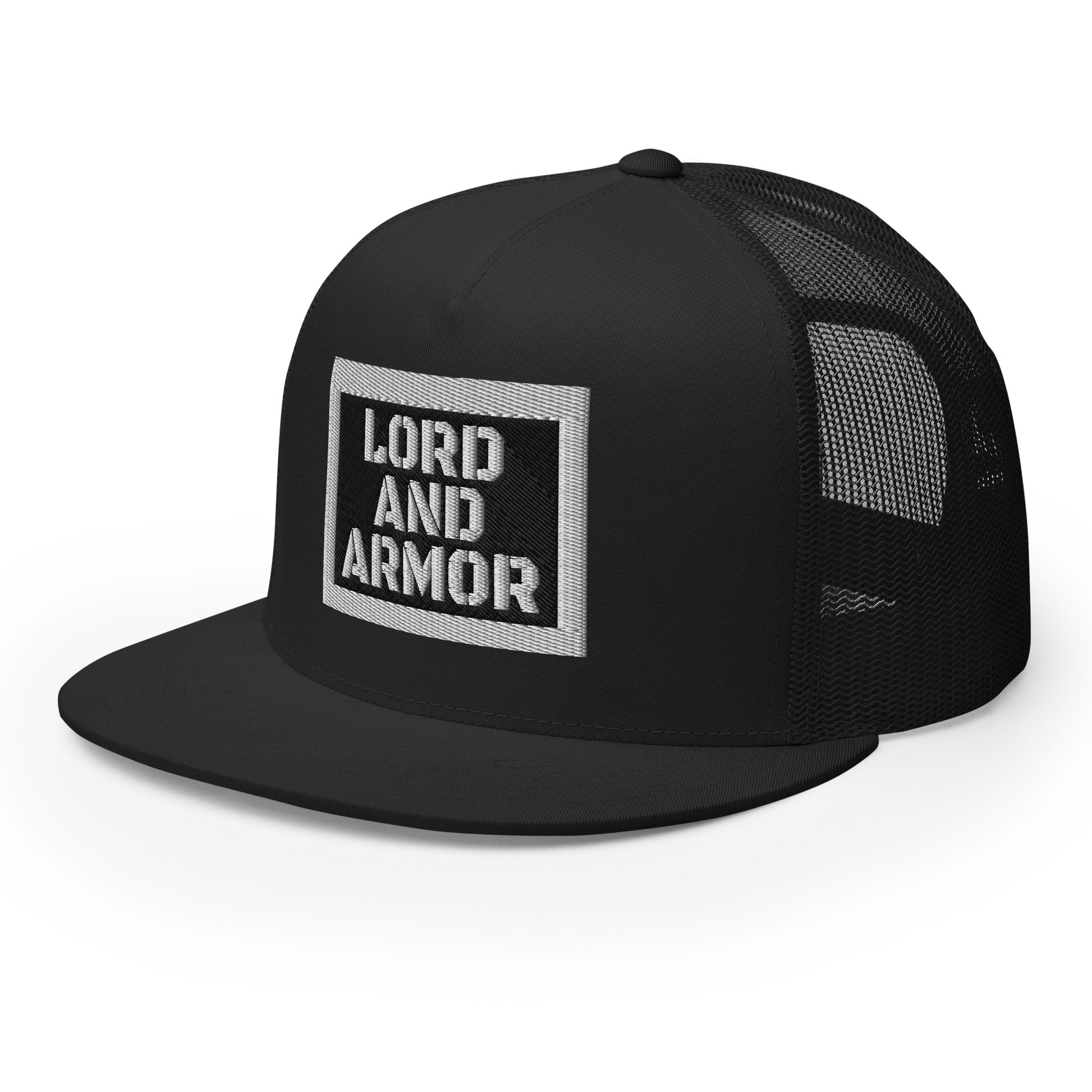 Lord and Armor All Black Trucker Cap - Lord and Armor Apparel