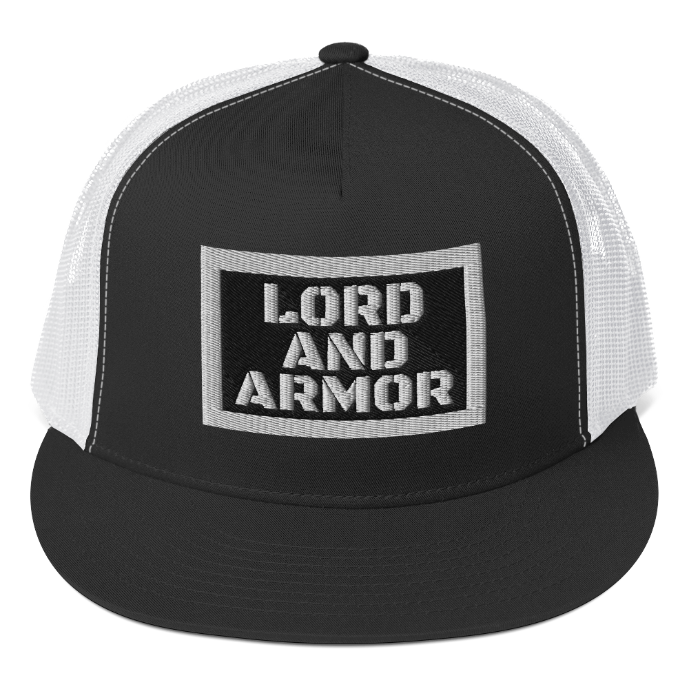 Lord and Armor White Mesh Trucker Cap - Lord and Armor Apparel