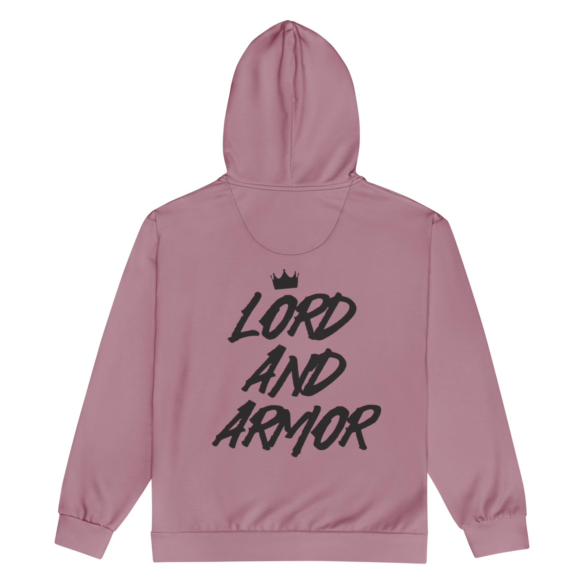 Lord and Armor Womens Cool Pink Zip Hoodie - Lord and Armor Apparel