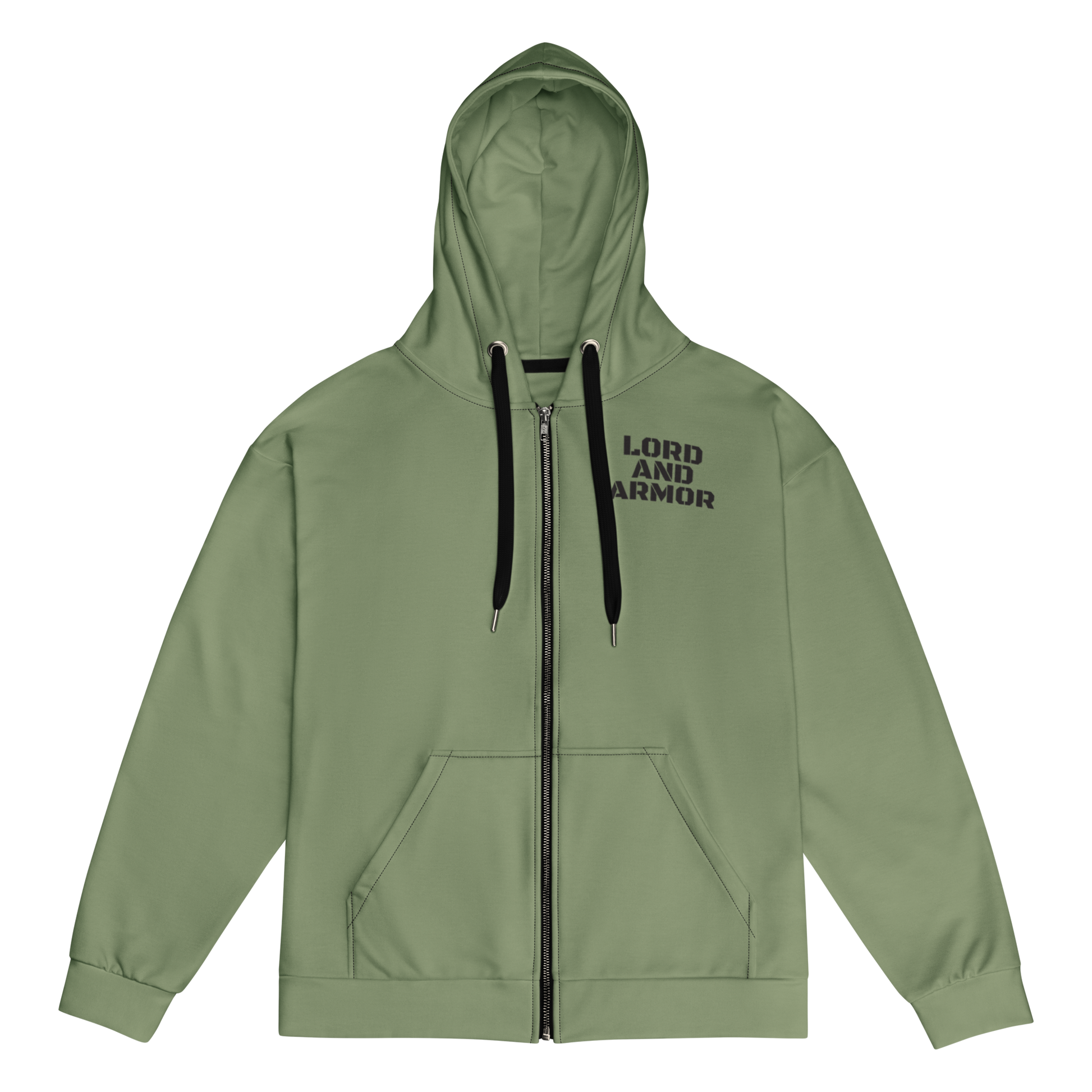 Lord and Armor Mens Camo Green Zip Hoodie - Lord and Armor Apparel