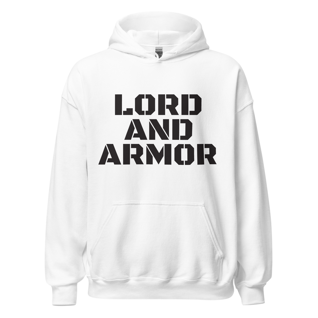 Lord and Armor Mens White Hoodie - Lord and Armor Apparel