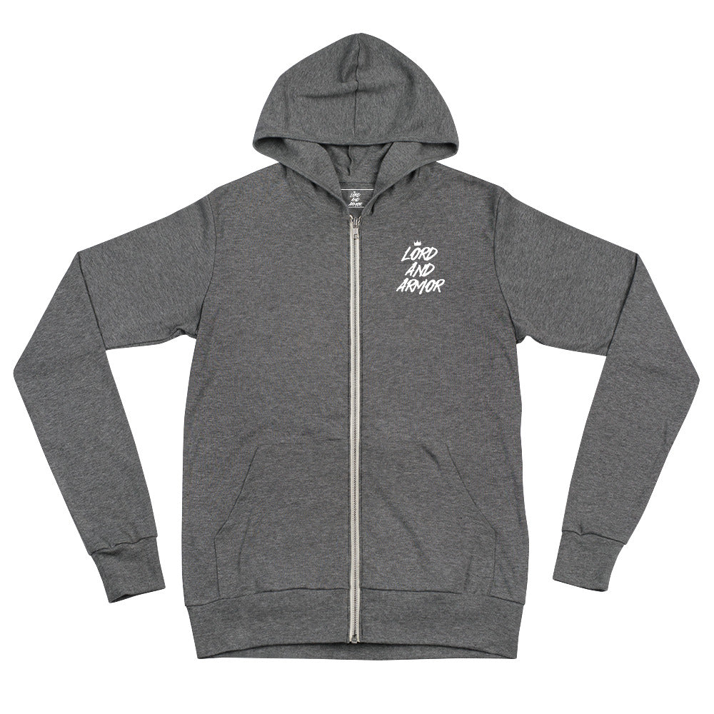 Lord and Armor Unisex Zip Hoodie - Lord and Armor Apparel