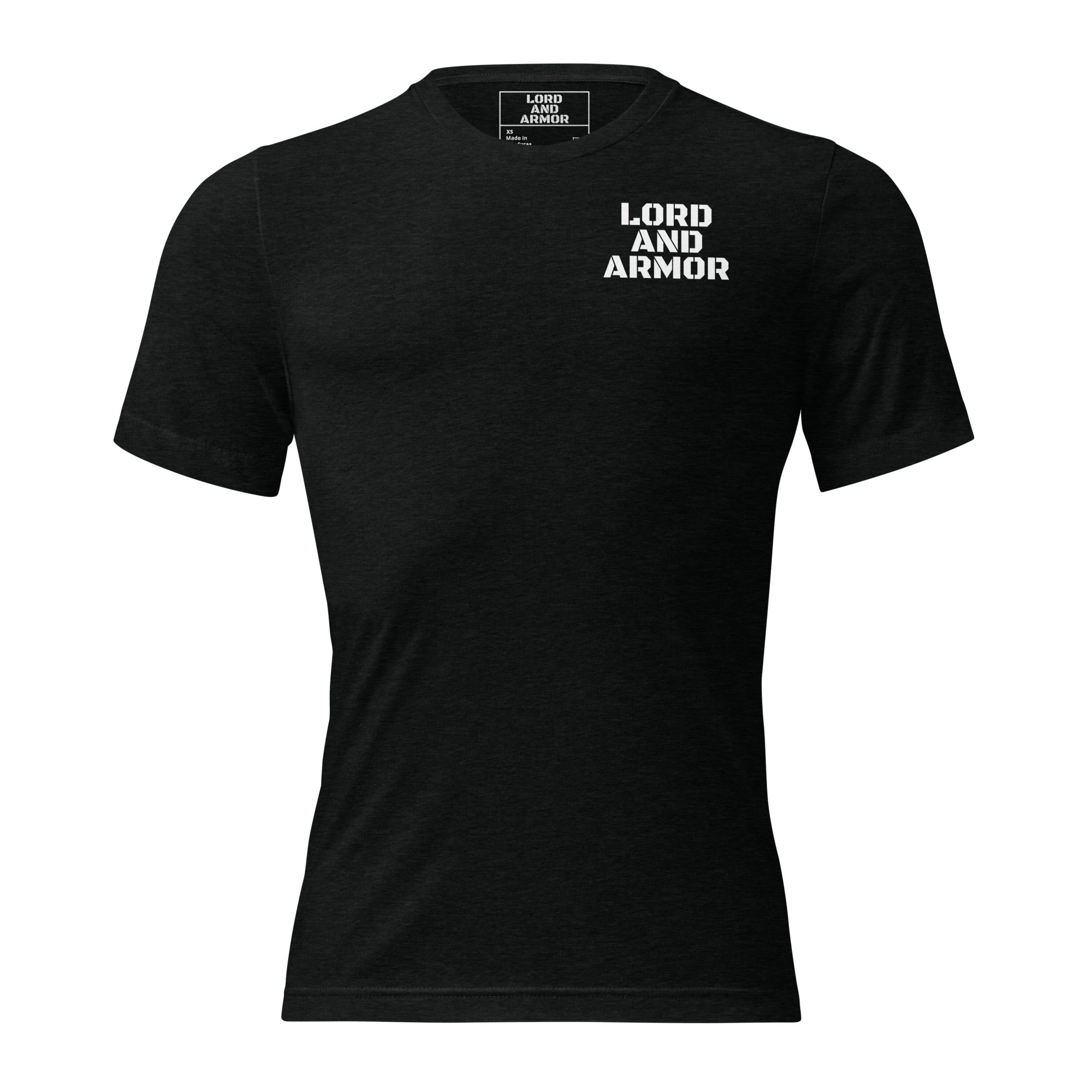 Lord and Armor Mens Black Fitted T-shirt - Lord and Armor Apparel