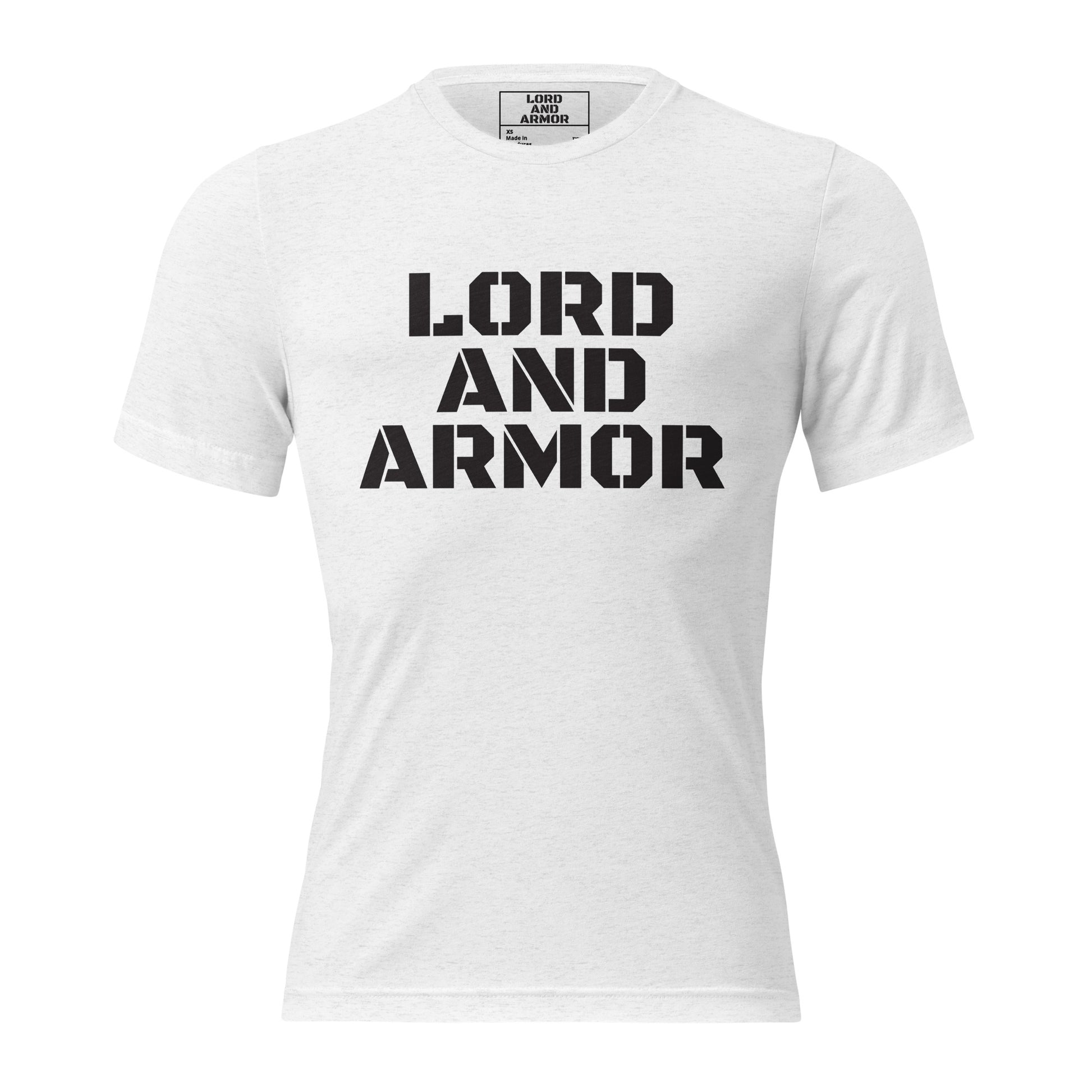 Lord and Armor Mens White Fitted T-shirt - Lord and Armor Apparel