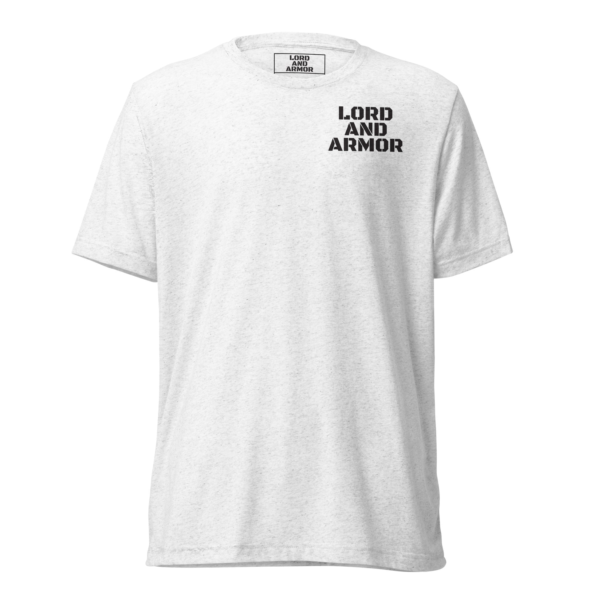 Lord and Armor Mens White Fitted T-shirt - Lord and Armor Apparel